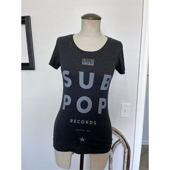 SubPop records Seattle Bella Canvas Tshirt small slim fit - Picture 1 of 9
